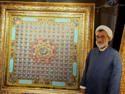 بازدید دبیر شورای عالی انقلاب فرهنگی از موزه و بخش فرهنگی قرارگاه اباصالح المهدی‌(عج) سادات جهان