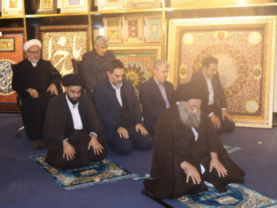 گزارش تصویری بازدید آیت الله موسوی جزایری، عضو مجلس خبرگان رهبری از قرارگاه فرهنگی اباصالح المهدی (عج)